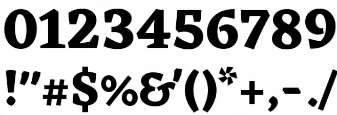 Eczar Bold Font OTHER CHARS