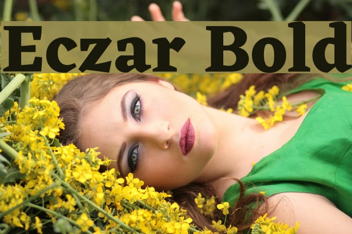 Eczar Bold Font examples