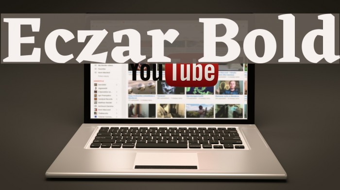 Eczar Bold Font examples