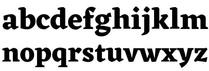 Eczar Bold Font LOWERCASE