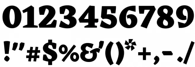 Eczar ExtraBold Font OTHER CHARS