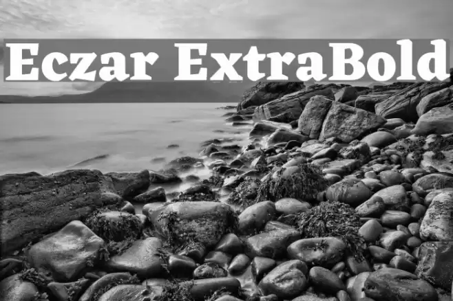 Eczar ExtraBold Font examples