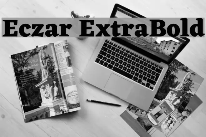 Eczar ExtraBold Font examples