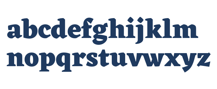 Eczar ExtraBold Lowercase