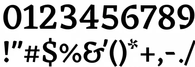 Eczar Medium Font OTHER CHARS