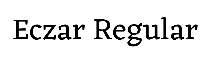 Eczar Regular  Descarca Fonturi Gratis