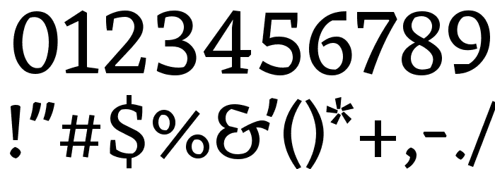 Eczar Regular Font OTHER CHARS
