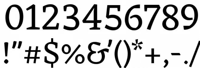 Eczar Regular Font OTHER CHARS