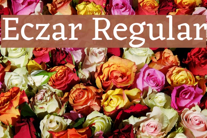 Eczar Regular Font examples