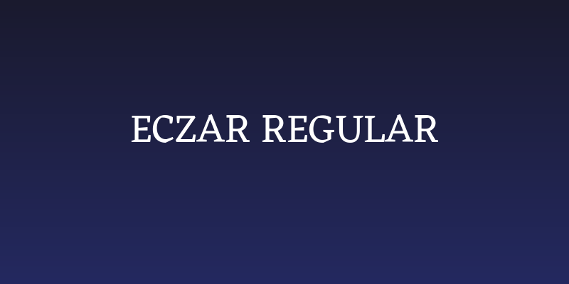 Eczar Regular Social Header