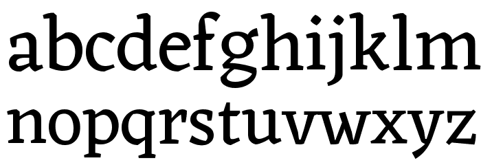 Eczar Regular Font LOWERCASE