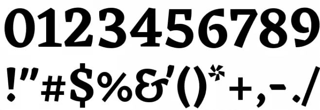 Eczar SemiBold Font OTHER CHARS