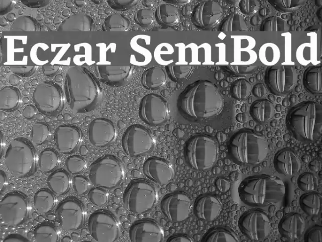 Eczar SemiBold Font examples