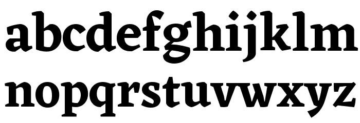 Eczar SemiBold Font LOWERCASE