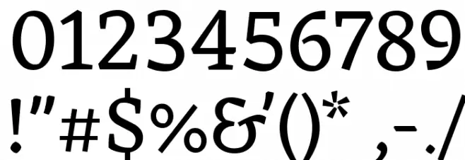 Eczar Font OTHER CHARS