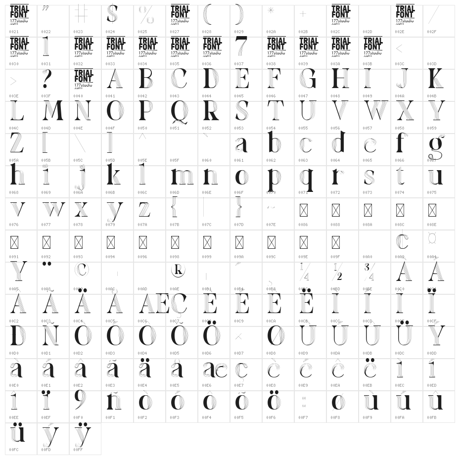 ecopark demo Character Map