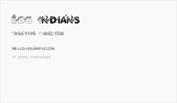 EDB Indians Business Card