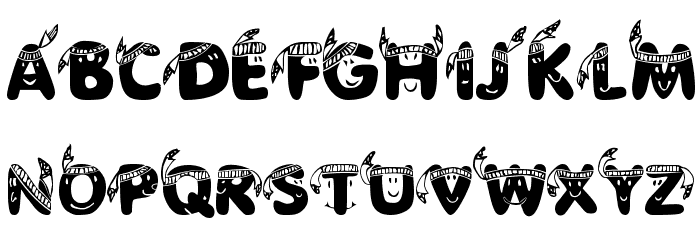 EDB Indians Font LOWERCASE