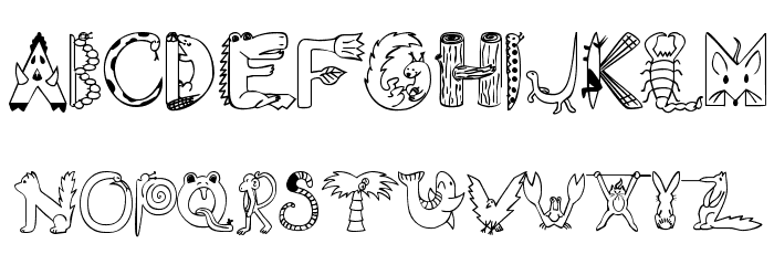 EDB Wild Things Font LOWERCASE