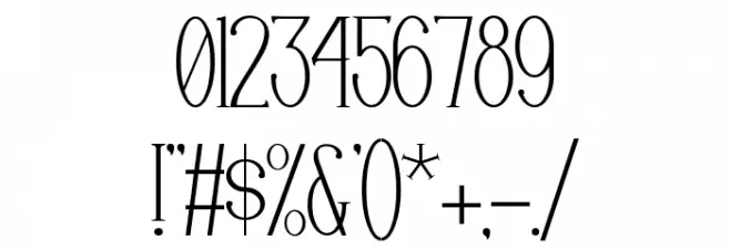 EDITORS Font OTHER CHARS