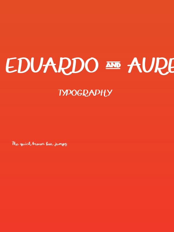 EDUARDO & aurelia Poster
