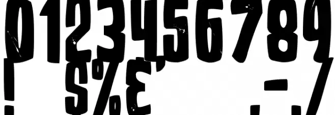 Ed Wood Movies Font OTHER CHARS