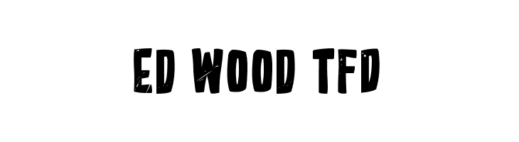 Ed Wood TFD  font caratteri gratis