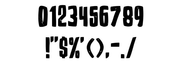 Ed Wood TFD Font OTHER CHARS