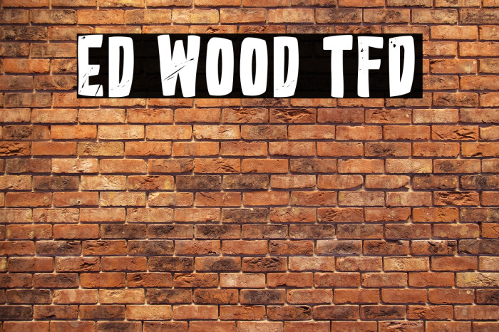 Ed Wood TFD Font examples