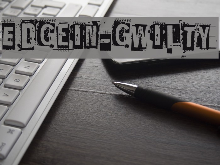 EdGein-Gwilty Font examples
