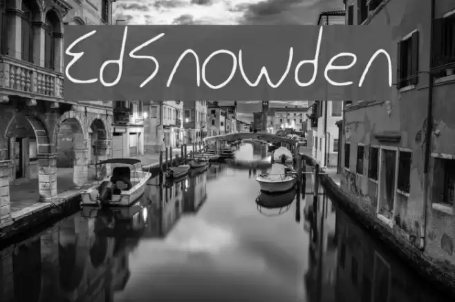 Ed_Snowden Font examples