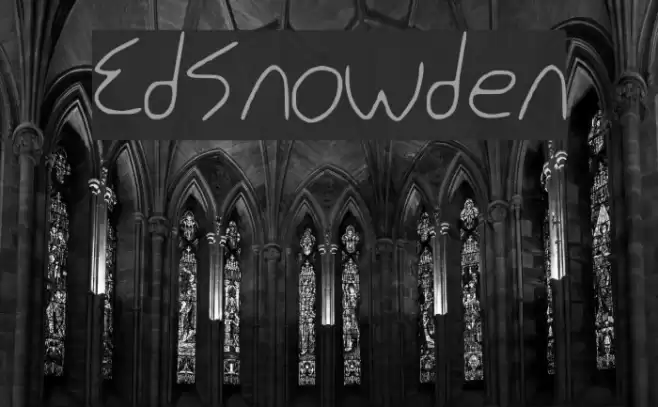 Ed_Snowden Font examples