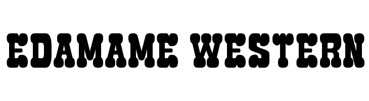 Edamame Western Font