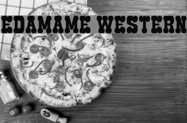 Edamame Western Font examples
