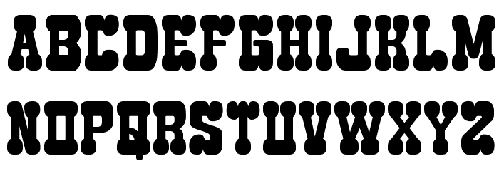 Edamame Western Font LOWERCASE