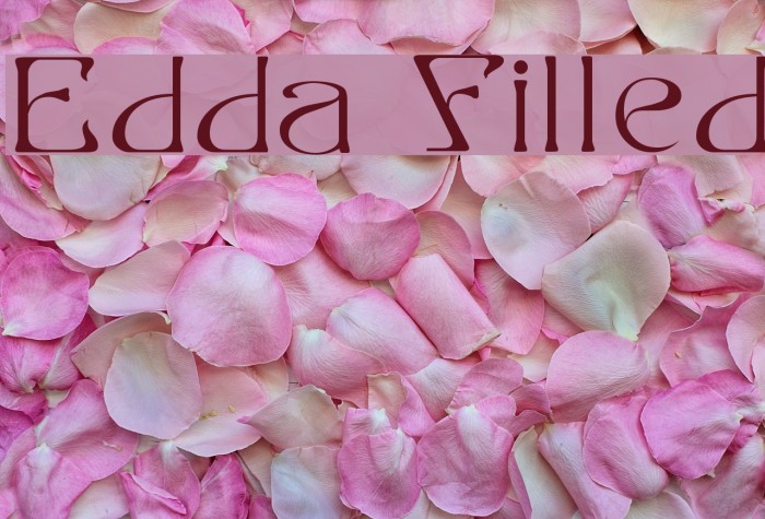 Edda Filled Font examples