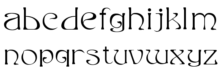 Edda Filled Font LOWERCASE