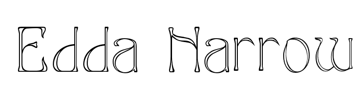 Edda Narrow  免费字体下载