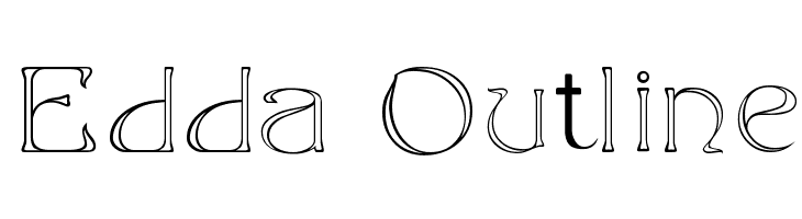 Edda Outline  नि: शुल्क फ़ॉन्ट्स डाउनलोड