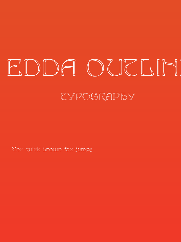 Edda Outline Poster