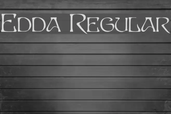 Edda Regular خط examples