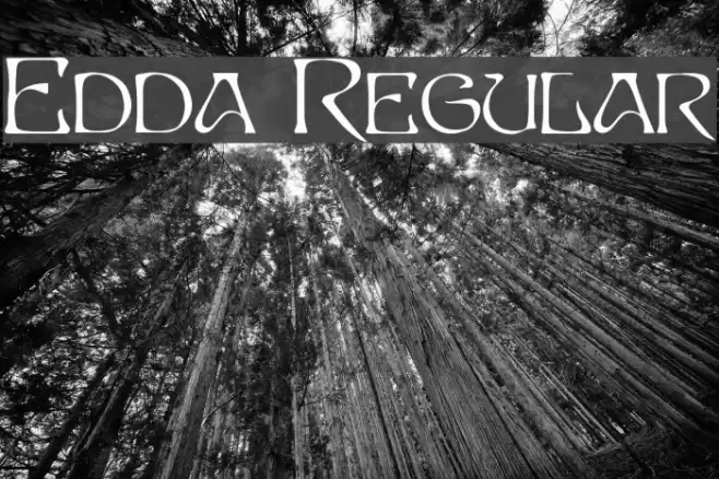 Edda Regular خط examples