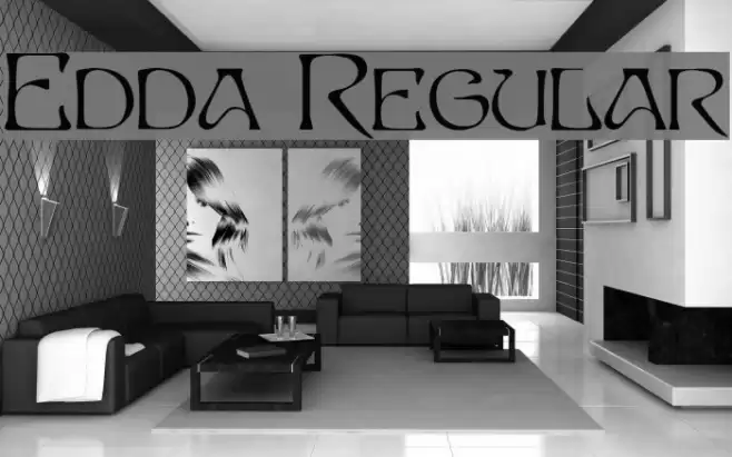 Edda Regular خط examples