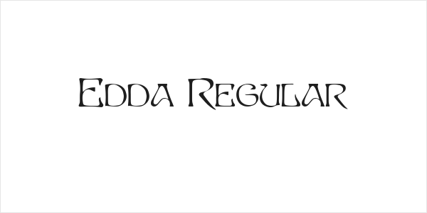 Edda Regular Logo