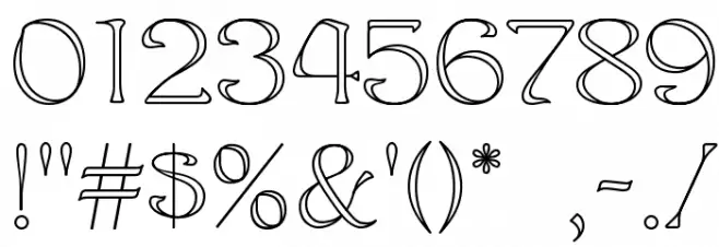 Edda Font OTHER CHARS