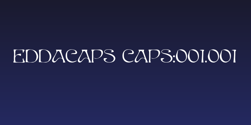 EddaCaps Caps:001.001 Social Header