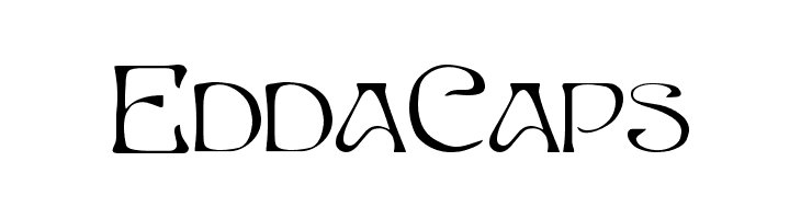 EddaCaps  フリーフォントのダウンロード