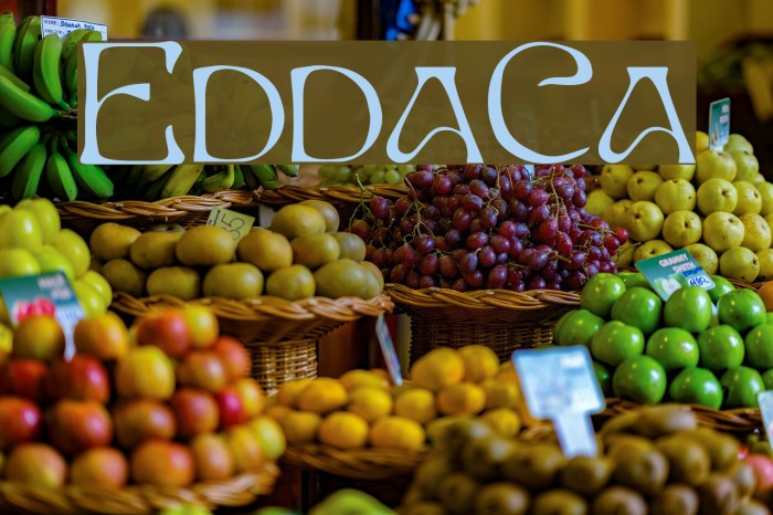 EddaCaps Font examples