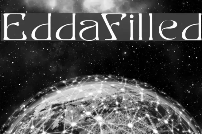 EddaFilled Font examples