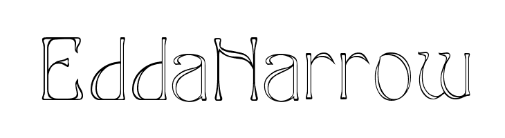 EddaNarrow  Frei Schriftart Herunterladen